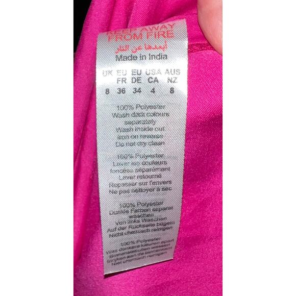 Boohoo Pink Devore‎ Velvet Floral Cowl Neck Maxi Dress Size 4 Y2K Wedding EUC - Picture 12 of 16